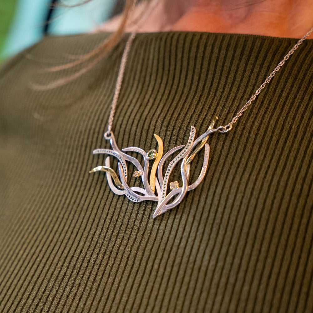 Seagrass Diamond Necklace