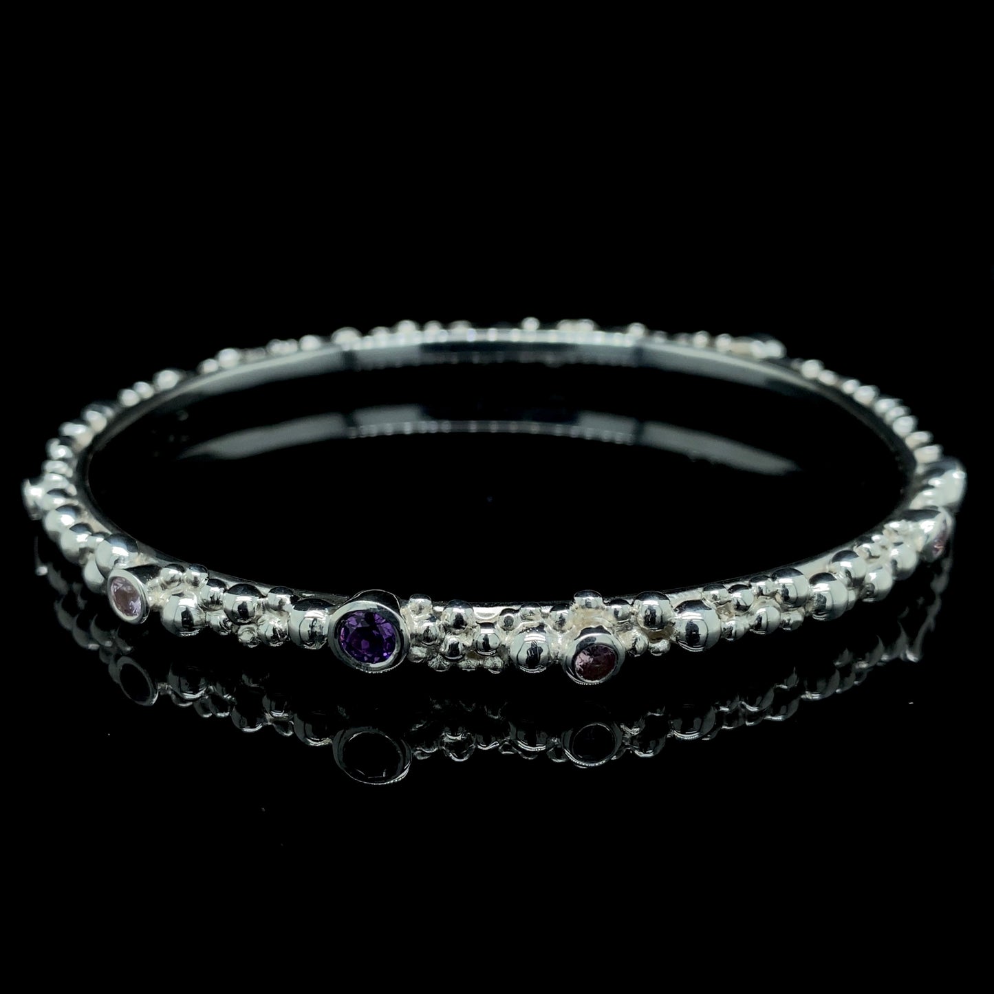 Amethyst Bubble Bangle