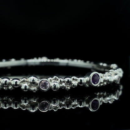 Amethyst Bubble Bangle