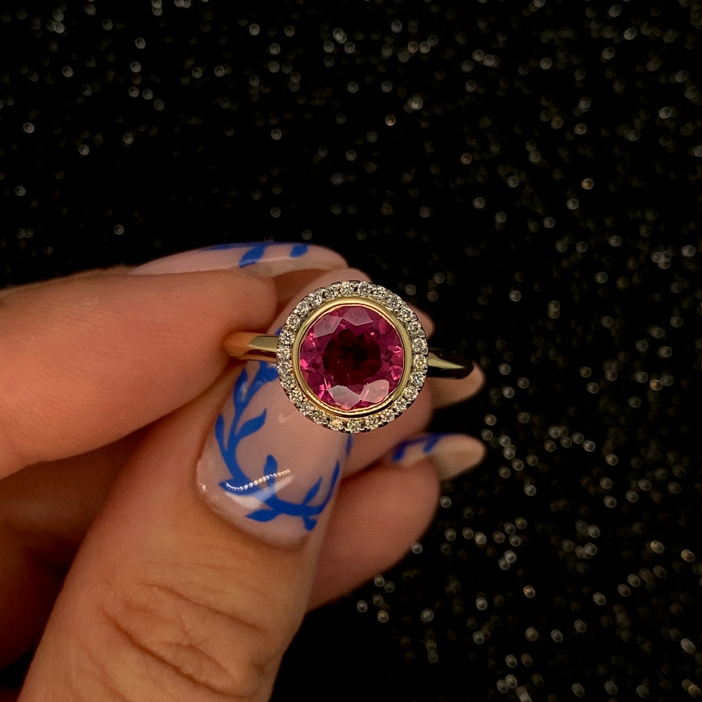 Rubellite Jupiter Ring