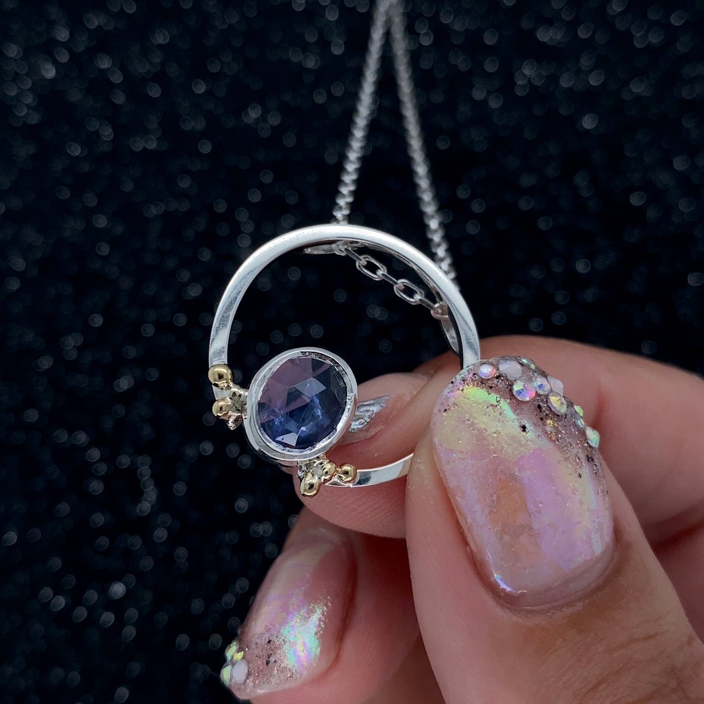 Tanzanite Circle Pendant