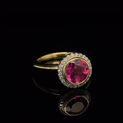 Rubellite Jupiter Ring