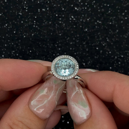 Aquamarine Jupiter Ring