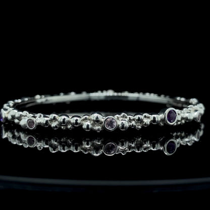 Amethyst Bubble Bangle