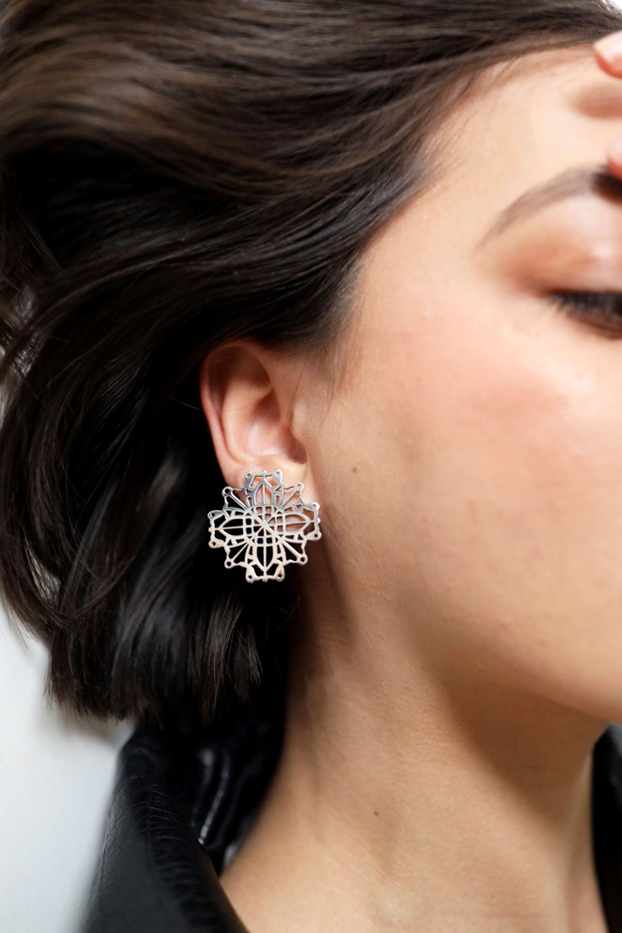 Snowflake Stud Earrings