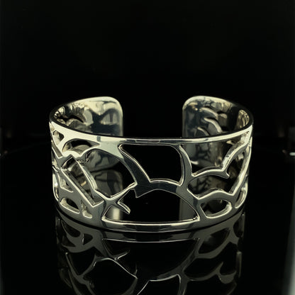 Silhouette Seabird Cuff Bangle