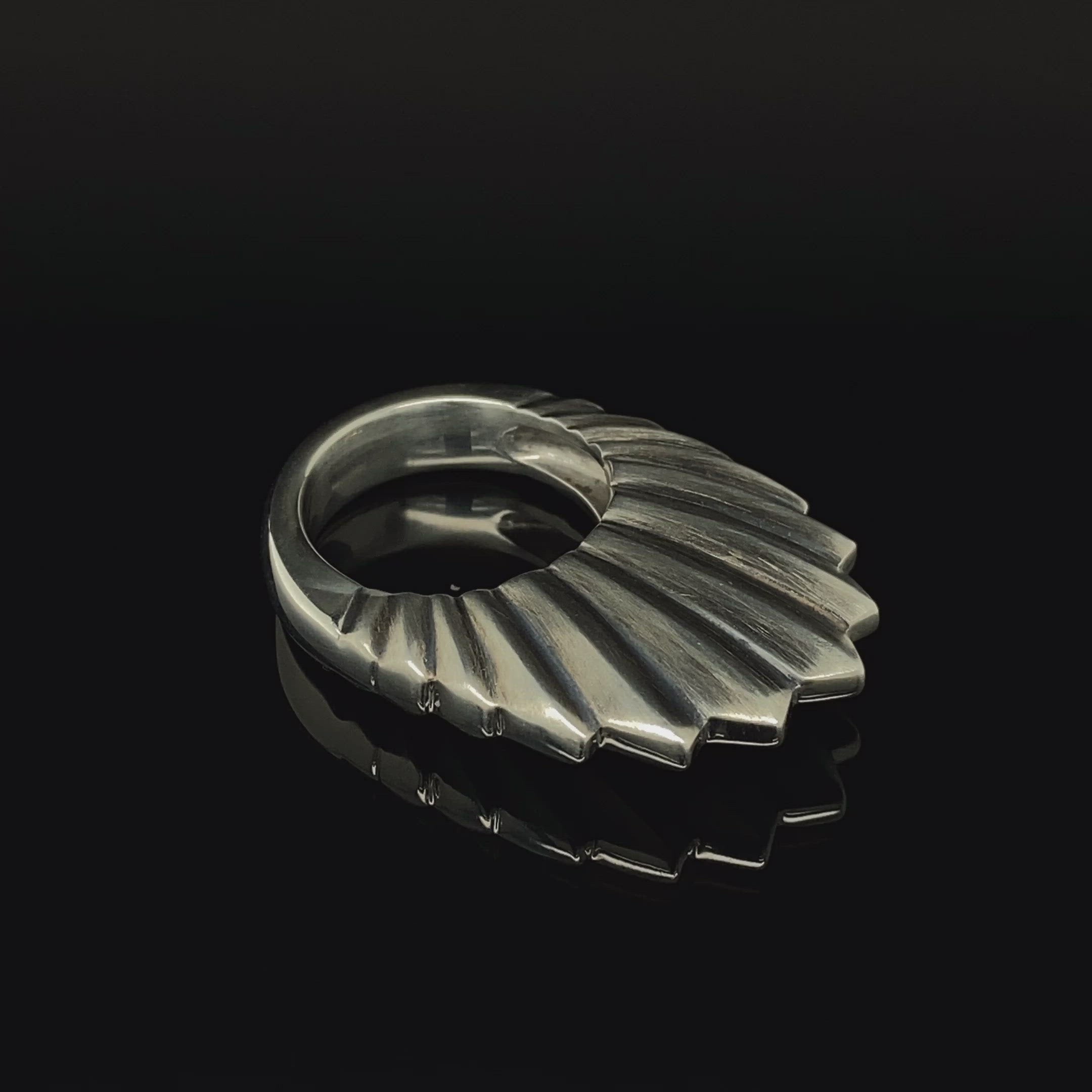 Sculptural Fan Ring