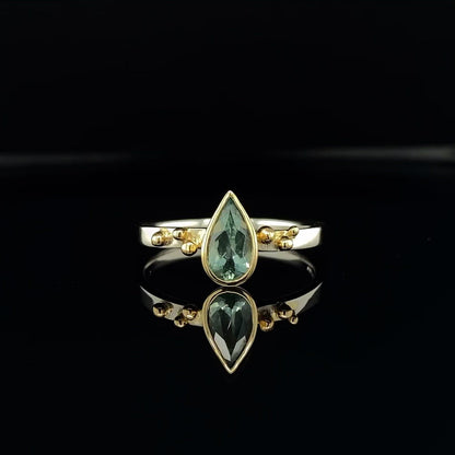 Teal Sapphire Ring