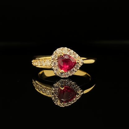 Pigeon Blood Ruby Ring