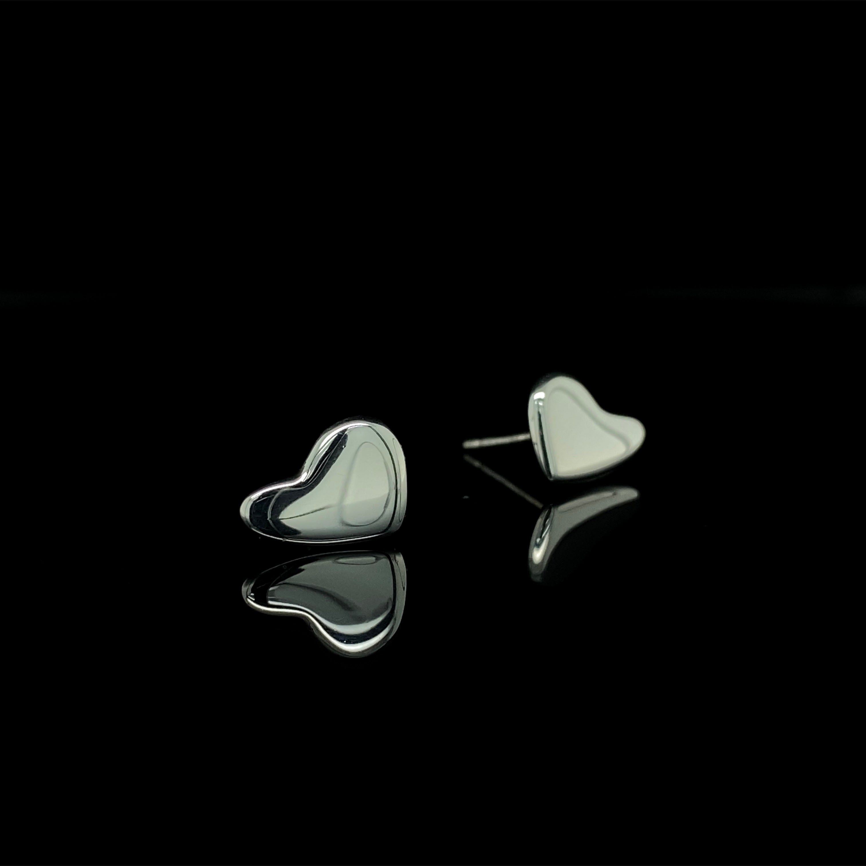 Small Heart Stud Earrings
