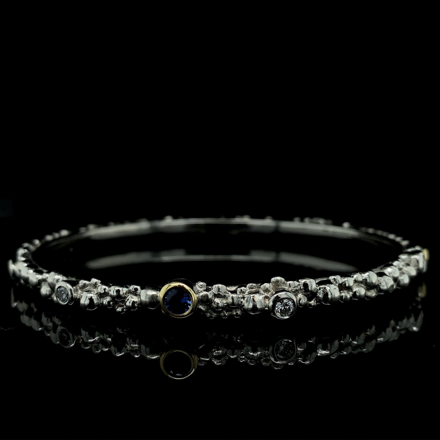 Platinum Bubble Bangle