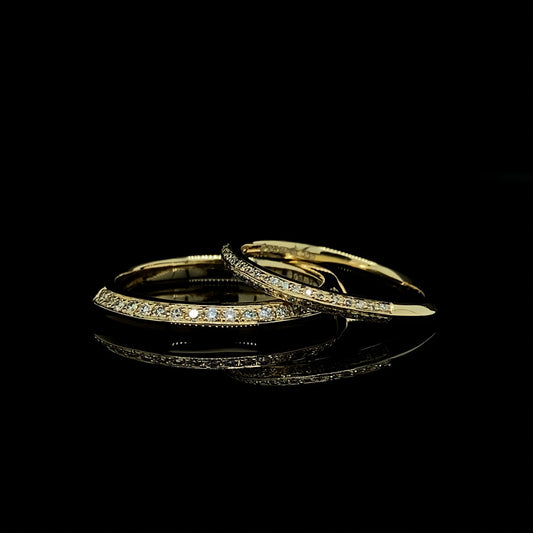 Amora Diamond Bands in Yellow Gold