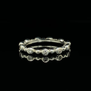 Open image in slideshow, Stone Set Shore-line Stacking Rings
