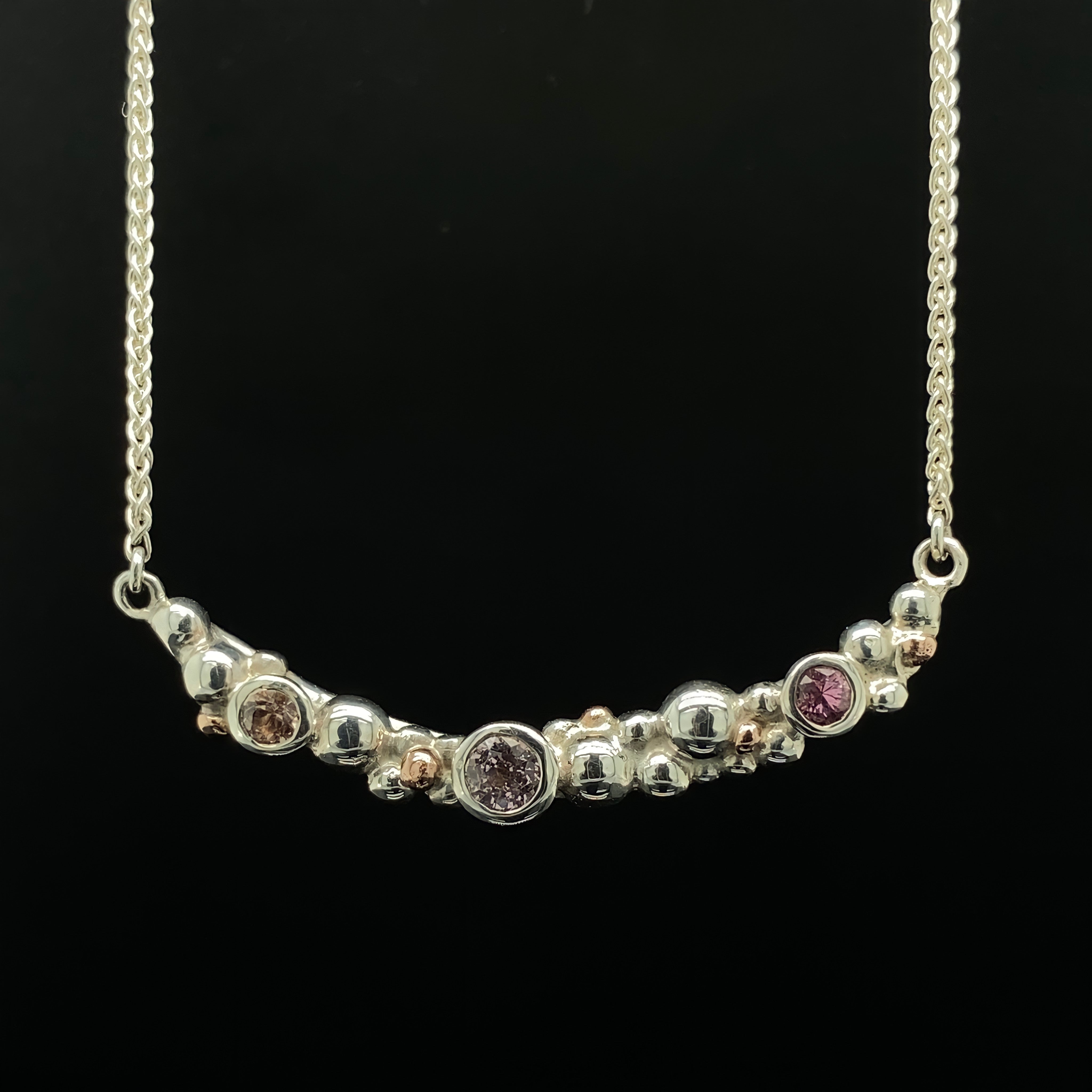 Pink Sapphires Necklace
