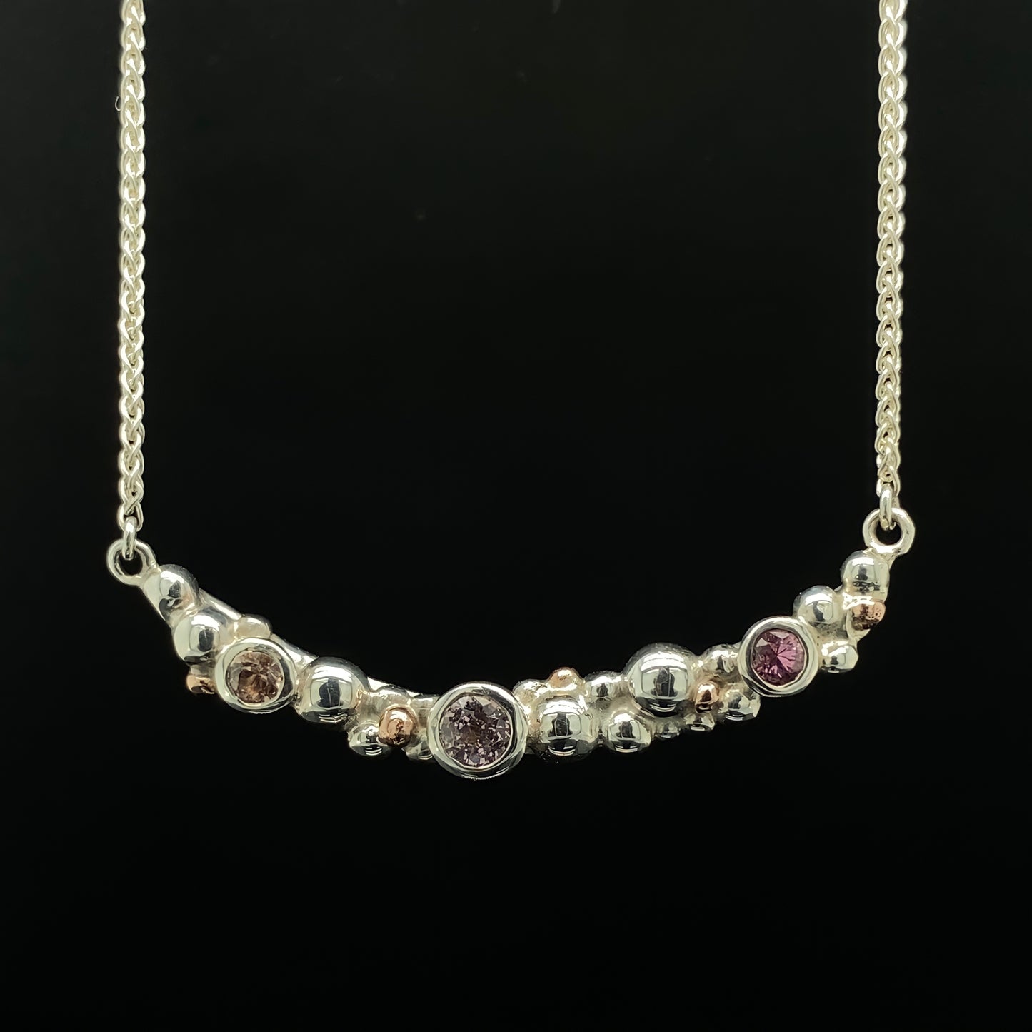 Pink Sapphires Necklace