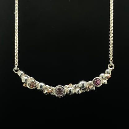 Pink Sapphires Necklace