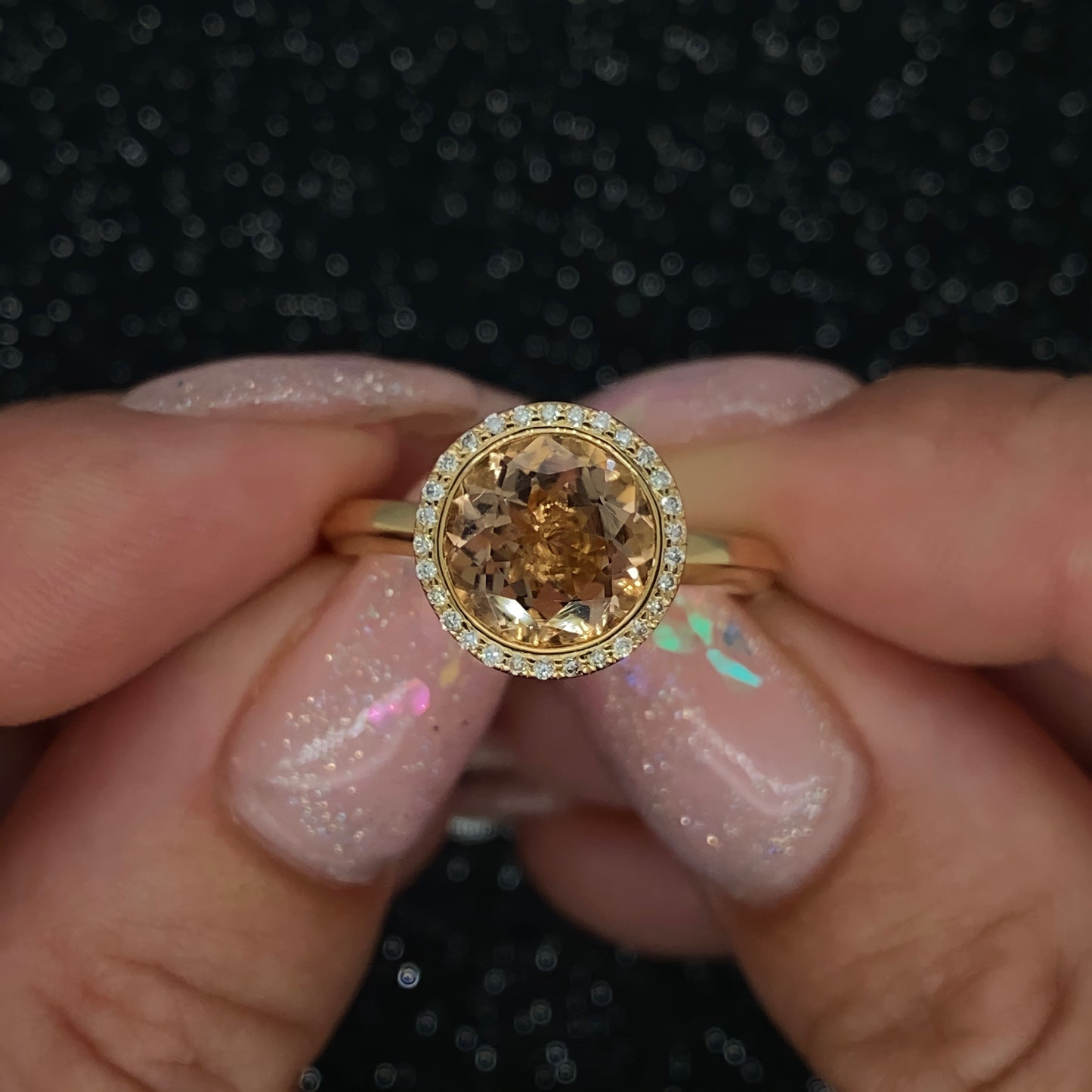 Morganite Jupiter Ring