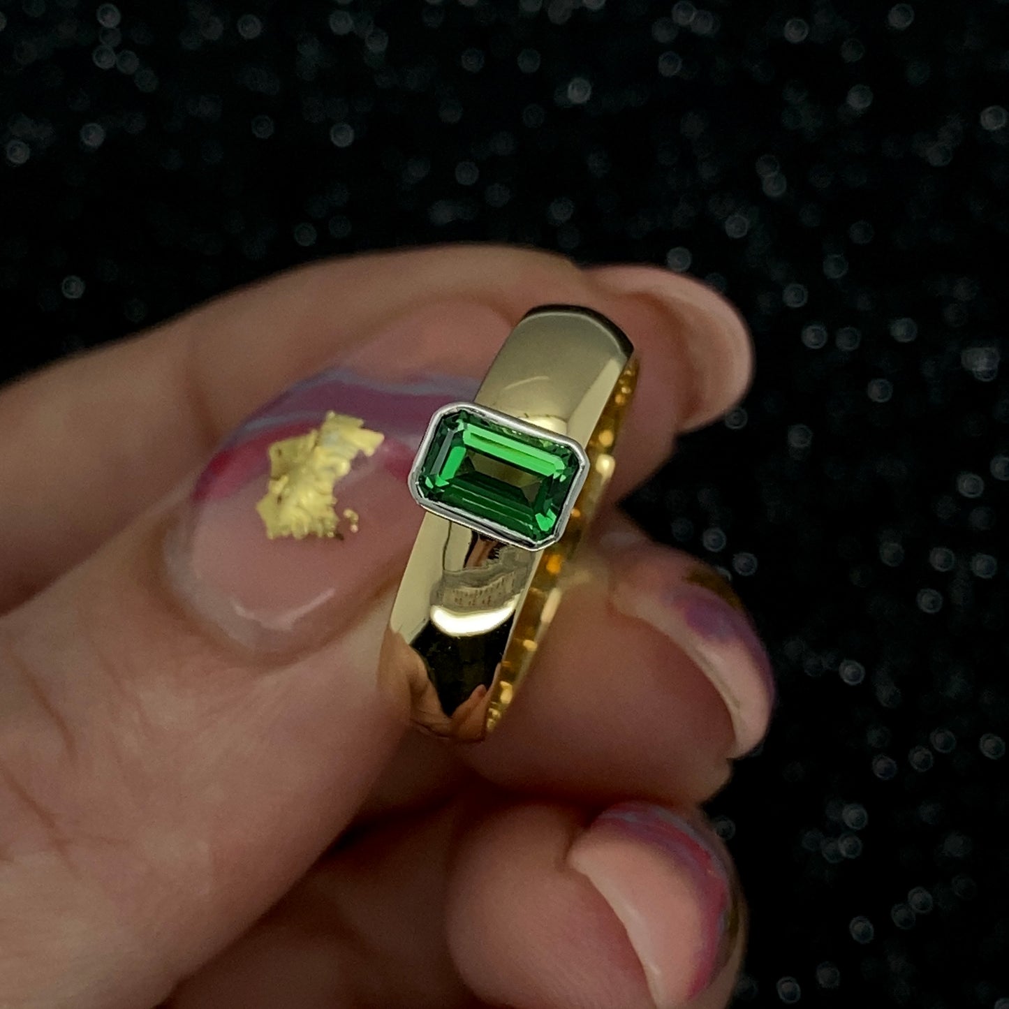 Tsavorite Gold Ring