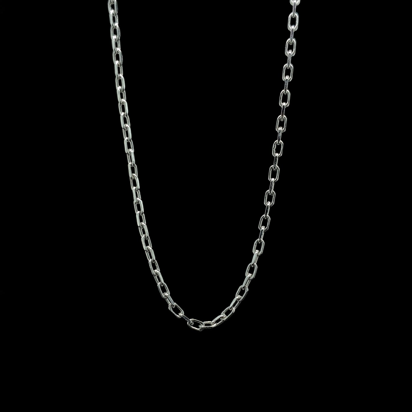 White Gold Filed Trace Chain