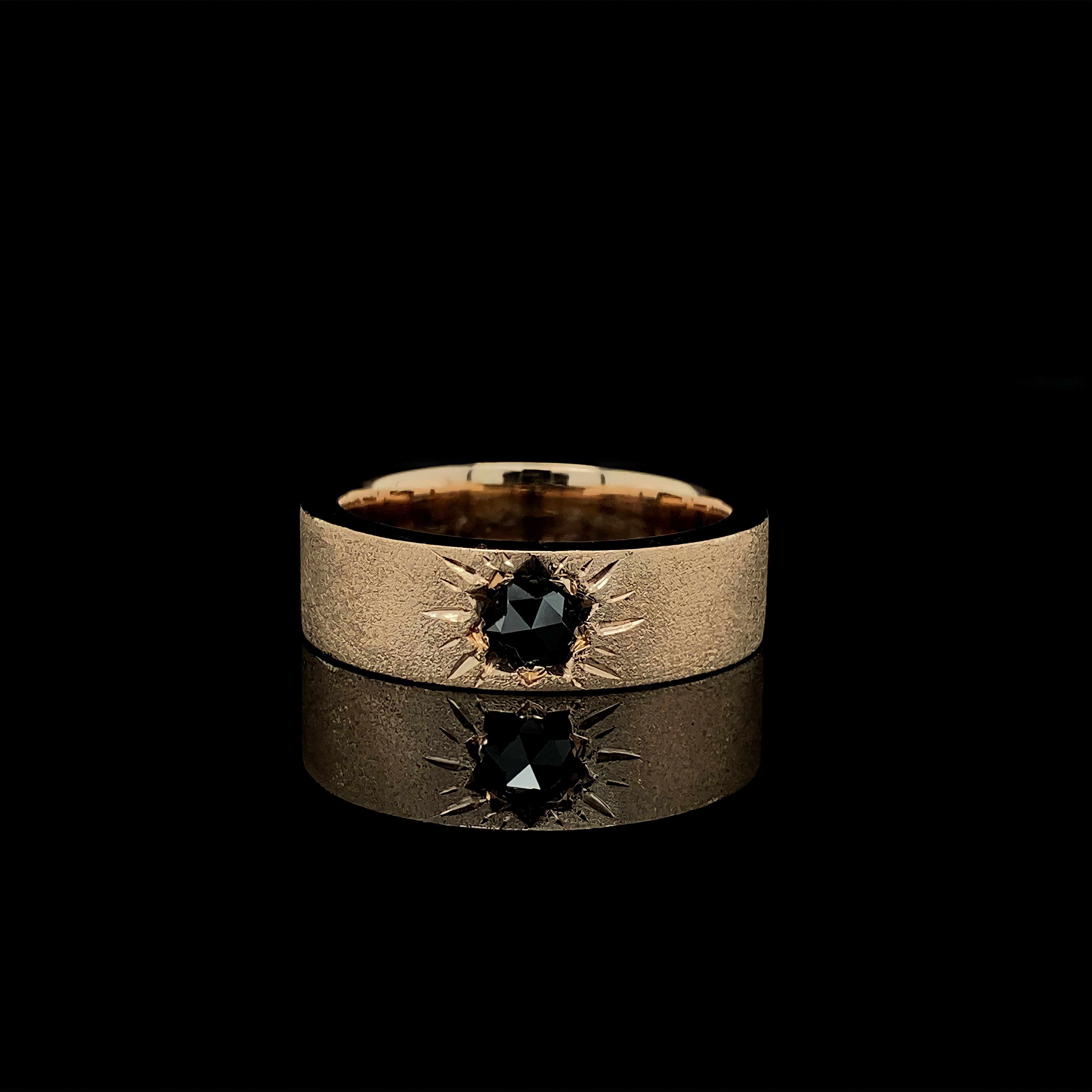 Black Star Diamond Ring