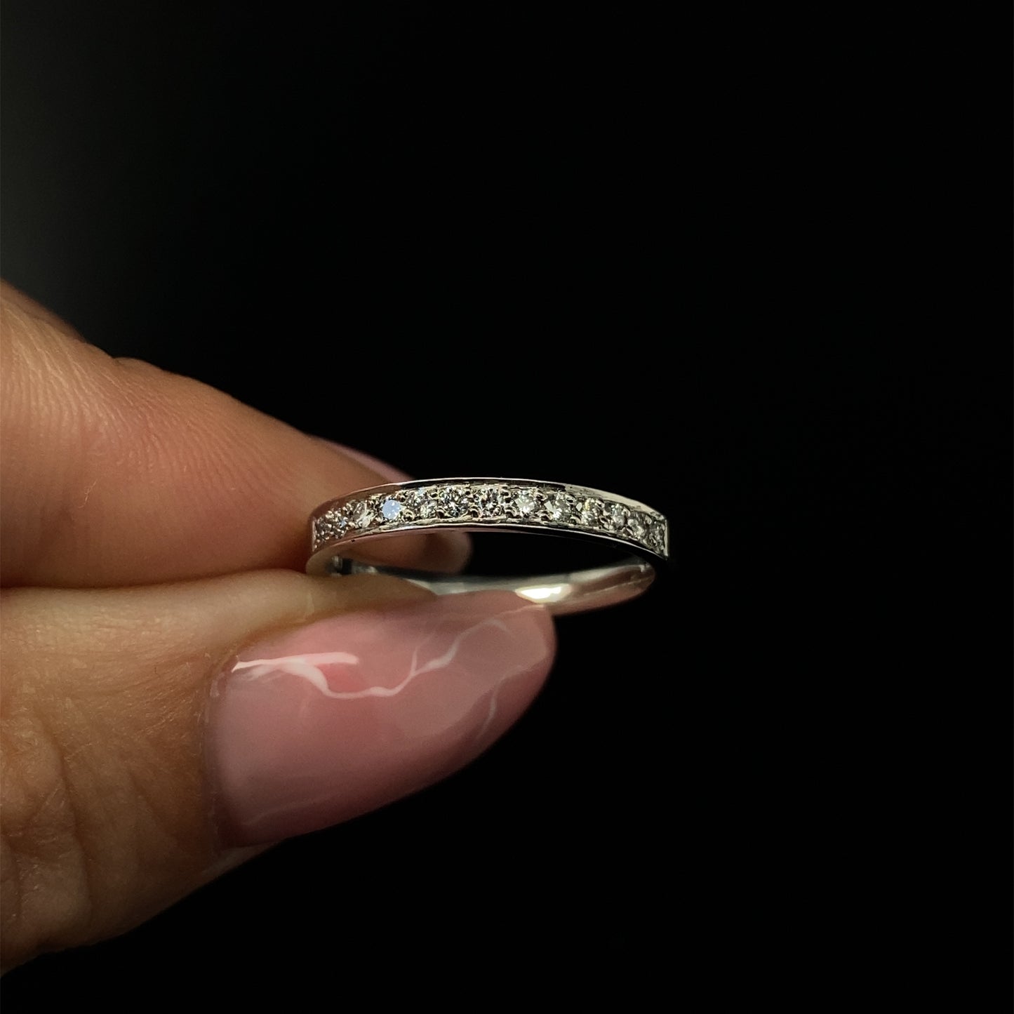 Half Diamond Eternity Band