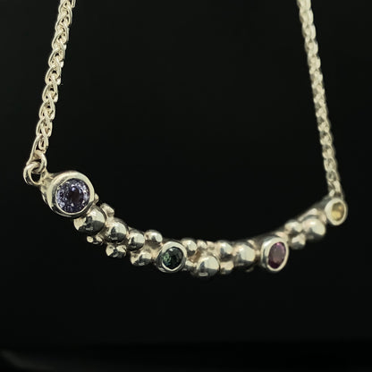 Multi-Coloured Sapphires Necklaces