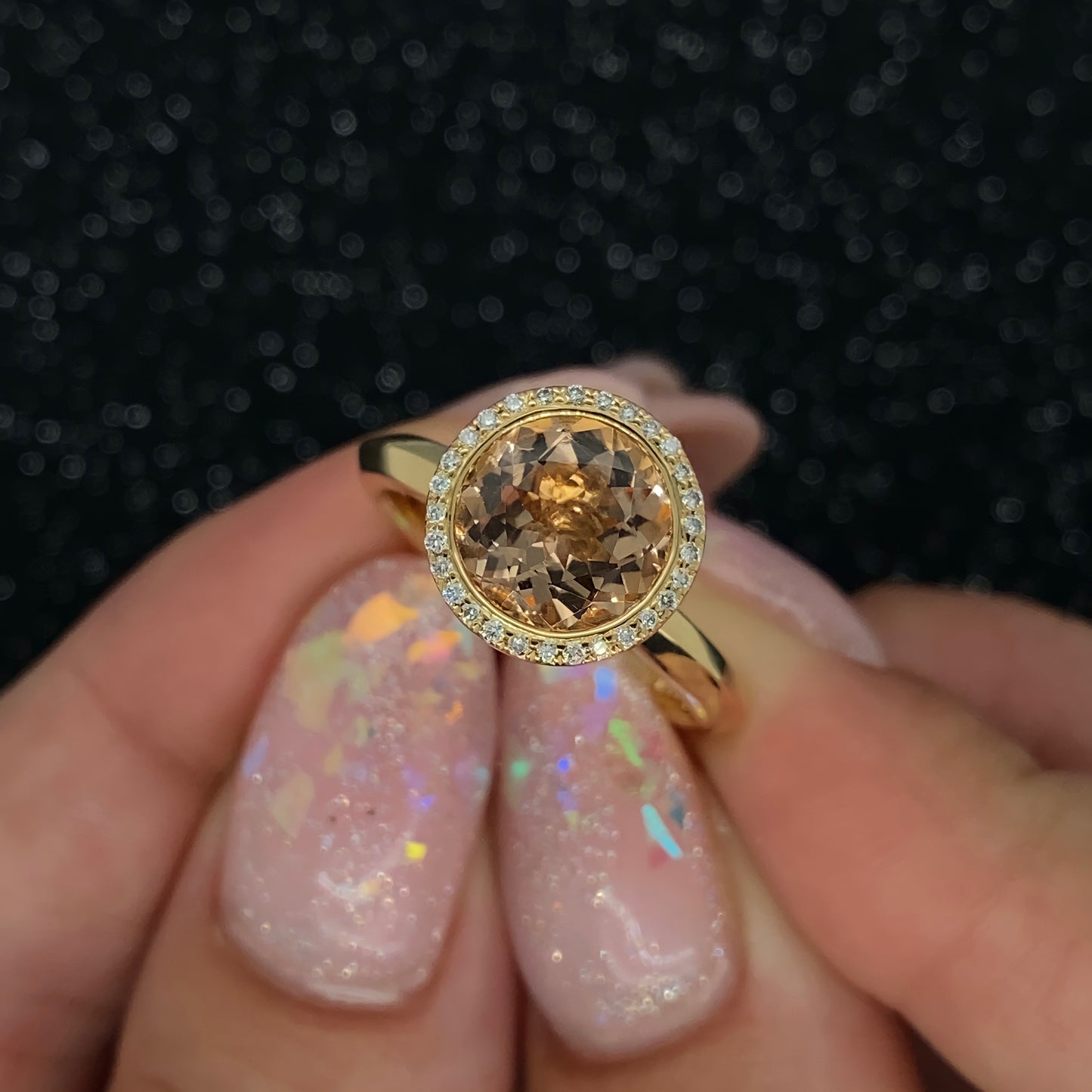 Morganite Jupiter Ring