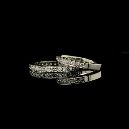 Half Diamond Eternity Band