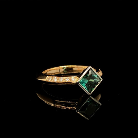 Green Tourmaline Ring