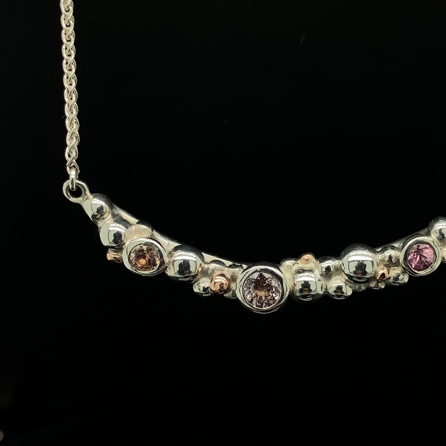 Pink Sapphires Necklace