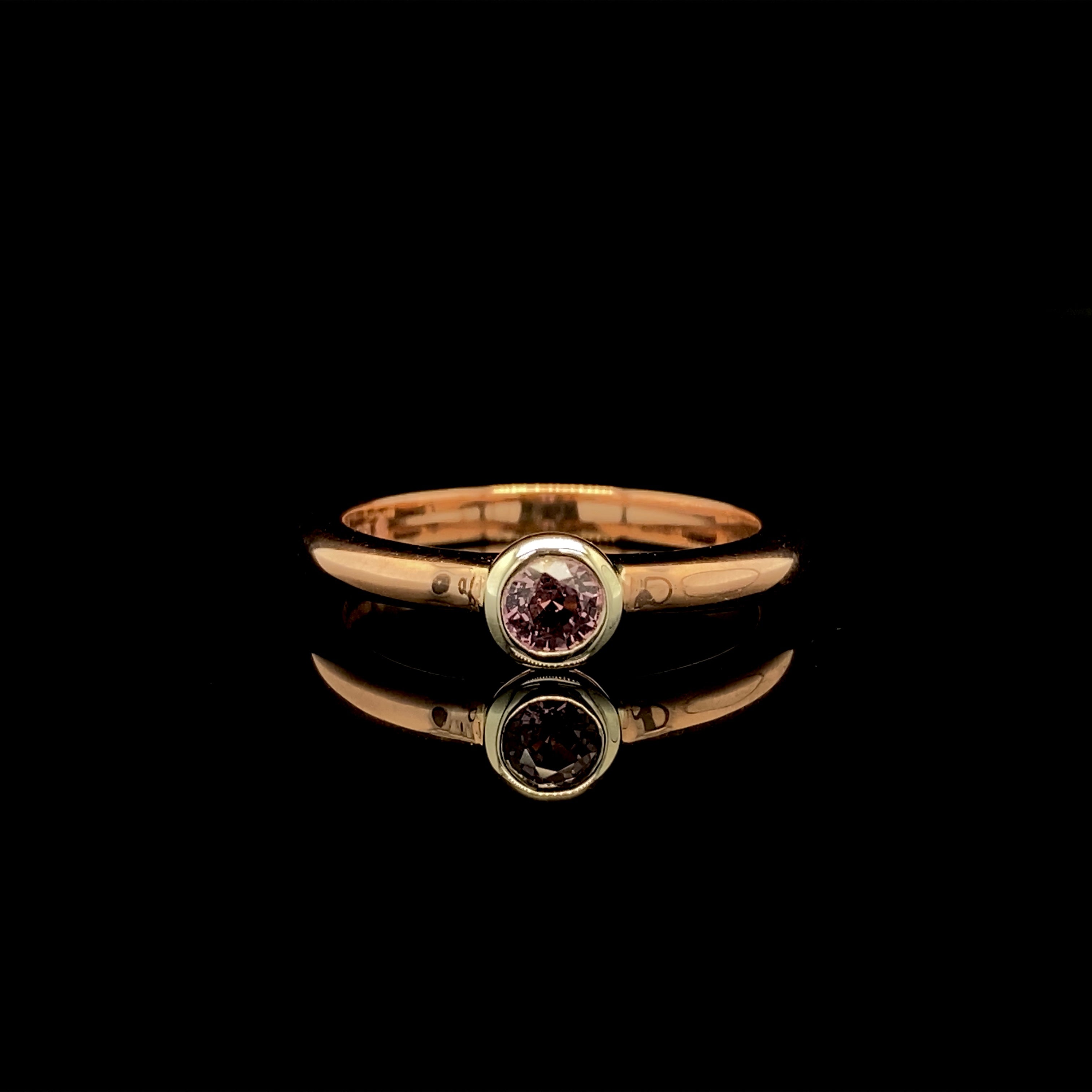 Bronze Pink Sapphire Ring