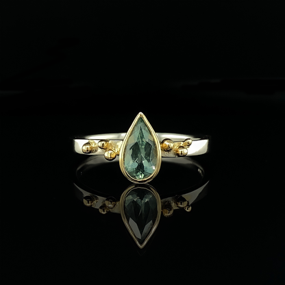 Teal Sapphire Ring